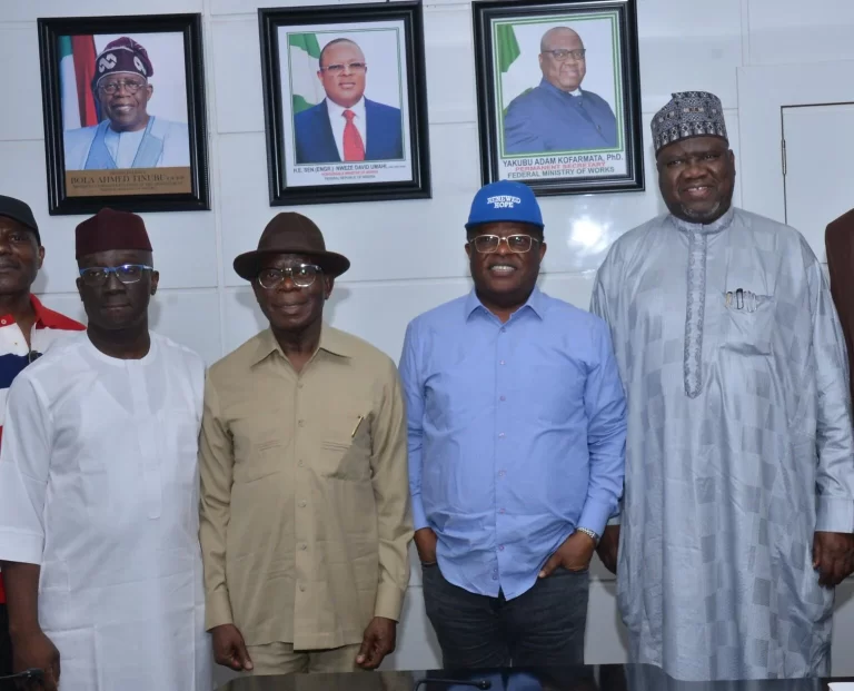 Group photo of David Umahi -Adams Oshiomole-Sen