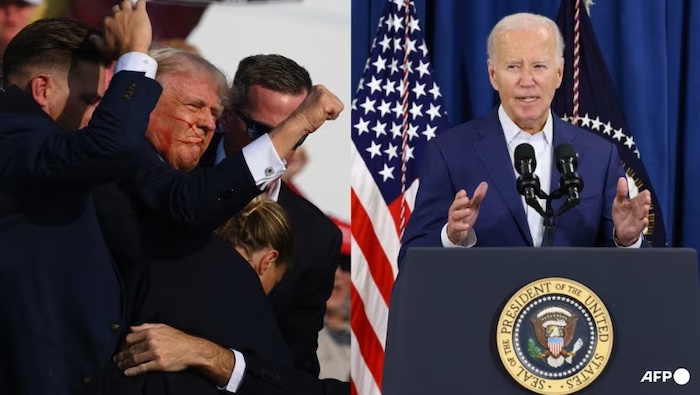 US Joe Biden calls for calm after assassination attempt on Trump