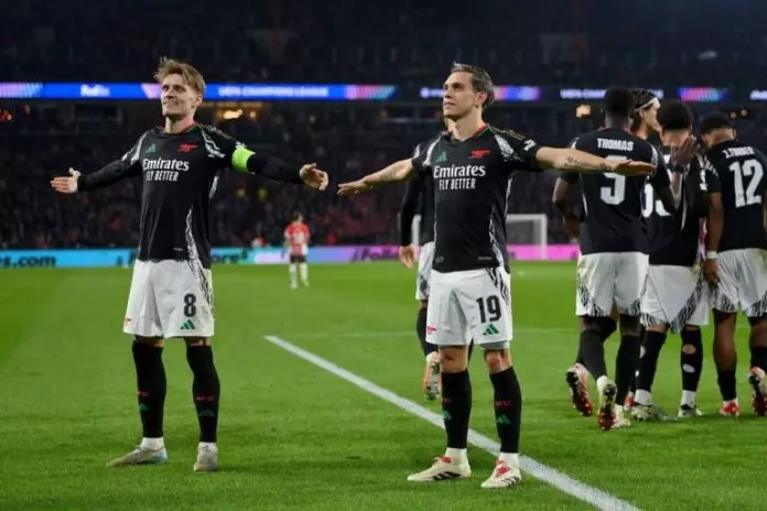 Arsenal Thrash PSV as Real Madrid Aston Villa Win UCL Ties