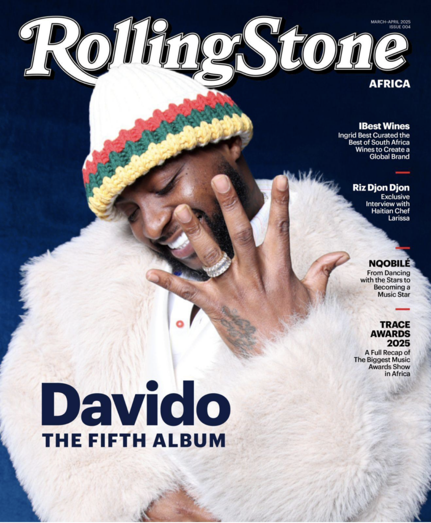 Davido Becomes The First Living Male On The Cover Of Rolling Stone Africa