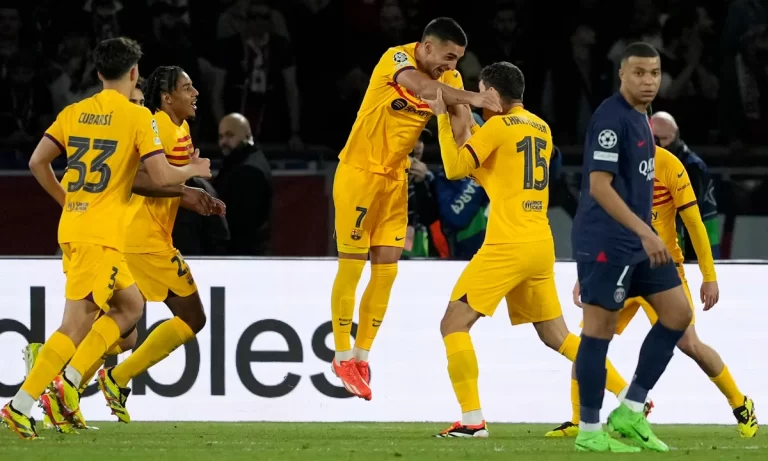 Barcelona and PSG claim big wins in Champions League Quarterfinal first legs