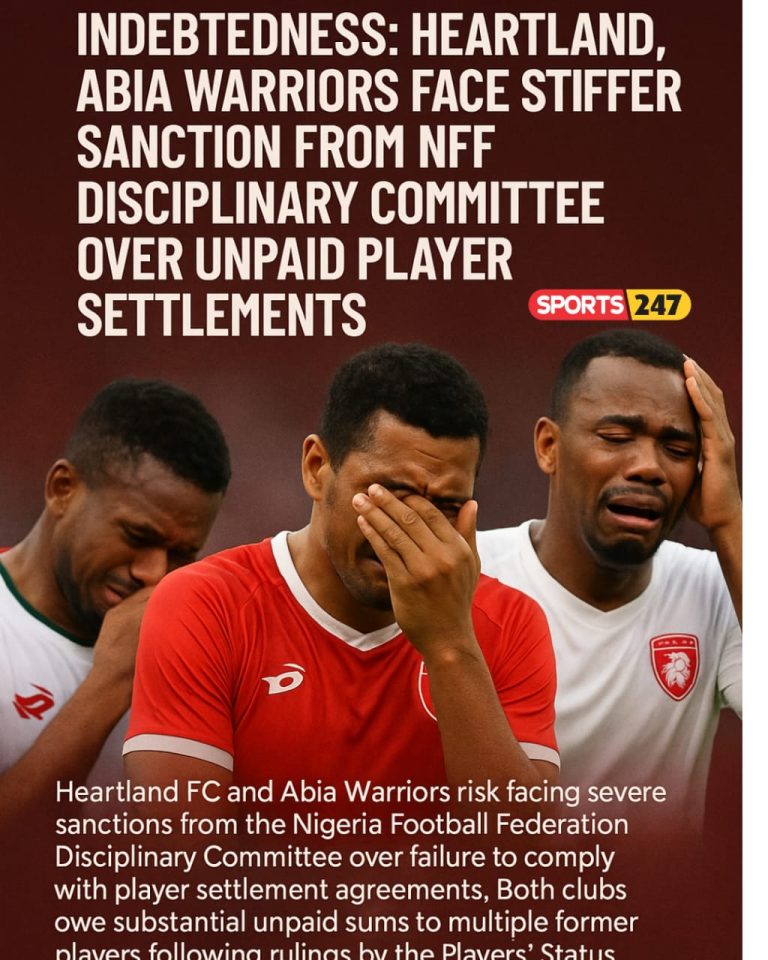 NFF to sanction Heartland and Abia Warriors for owing players