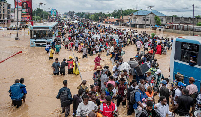 Torrential Rains floods Kill 30 People in Kinshasa