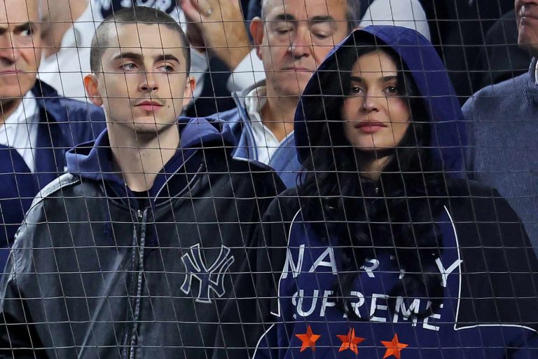 Chalamet & Jenner Step Out at Yankees Game
