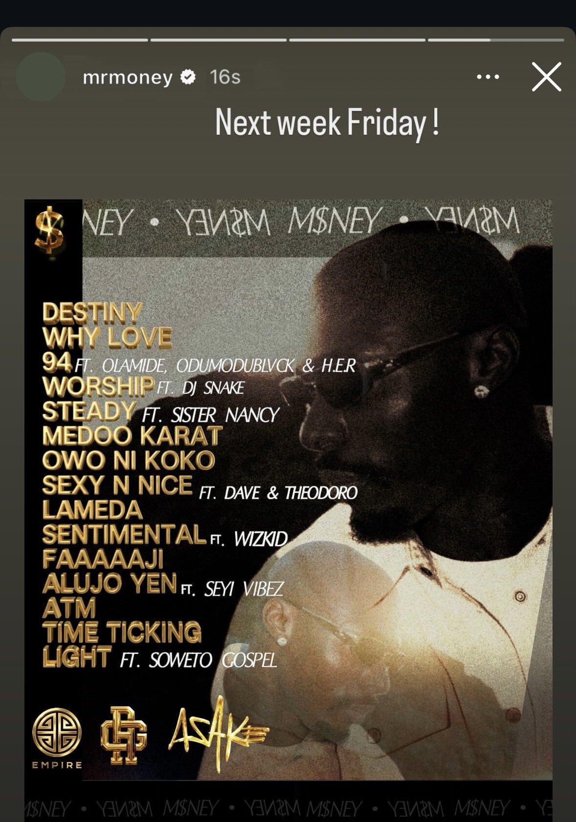 Asake album buzz grows over viral tracklist